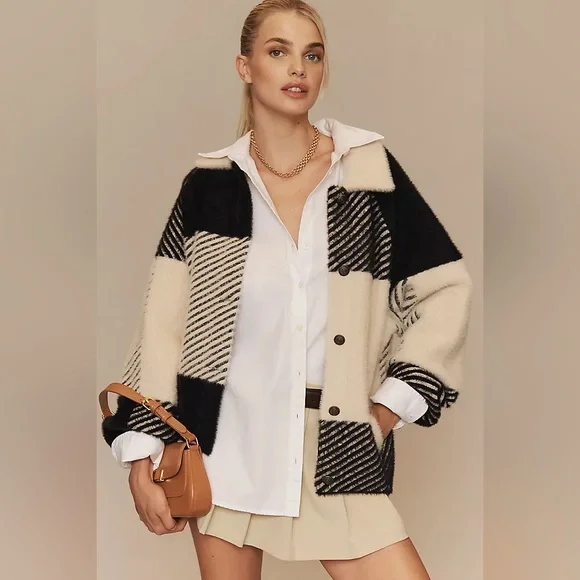 NVLT Eyelash Knit Bomber Coatigan - Picture 1 of 10